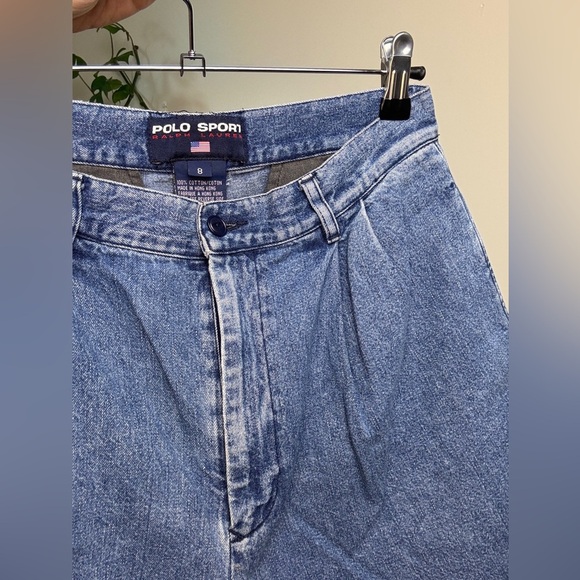 vintage Ralph Lauren Polo Sport denim high waisted shorts - size small - Picture 5 of 5